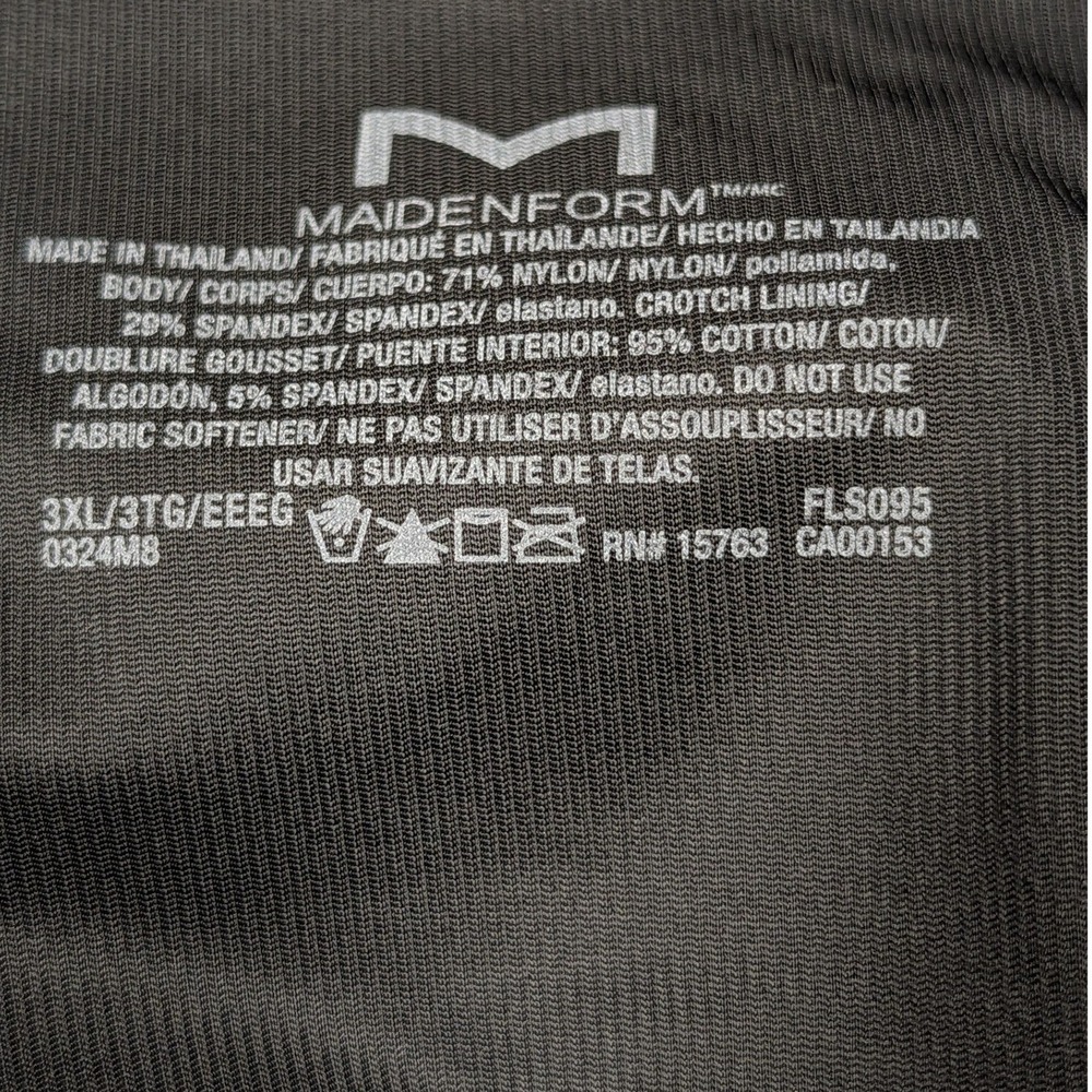 Maidenform Flexees High Waist Sculpting Shaping Shorts 3XL (22-24) Black New - Picture 6 of 8